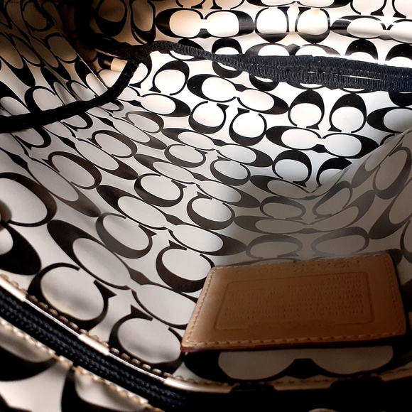 Coach Black and Brown Tote Bag - Picture 8 of 14